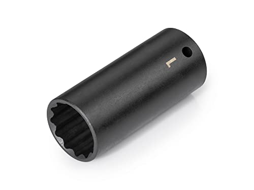 Image of TEKTON 1 /2 Inch Drive x 1 Inch Deep 12-Point Impact Socket | SID23225