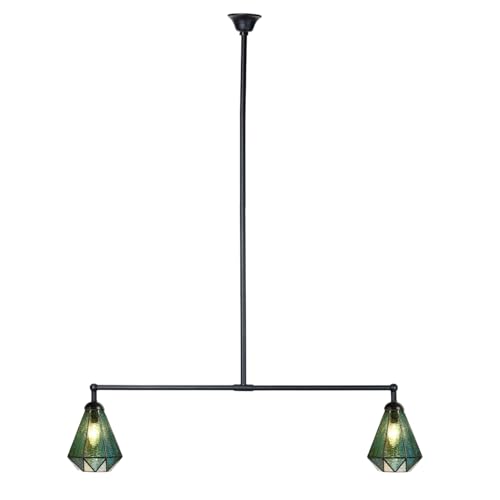 Lampe Tiffany Arata Green : fini l'éclairage agressif grâce à ce modèle 2 lumières