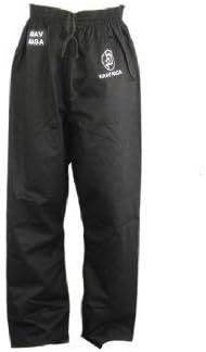 Playwell Krav MAGA Combat Plain Black Training Trousers (Pants) - 6/190cm