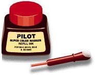 12 Pack Pilot Pen 43700 1oz Refill Ink for Permanent Markers - Red SCRF-RED by Pilot Pen