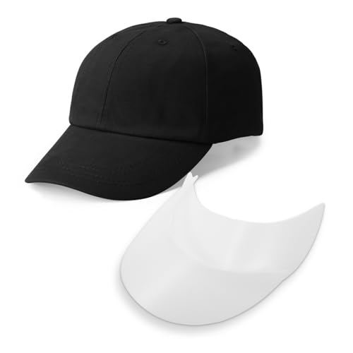 NOLITOY 10pcs Boys and Girls Hat Brim Inserts Visor Hat Shaper Plastic for Baseball Caps White4