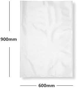 Polythene Food Grade Storage Bags | 24" x 36" / 600mm x 900mm | Pack of 25 | Suitable for Freezer's, Sandwich's, Fruit, Clear Plastic Bags
