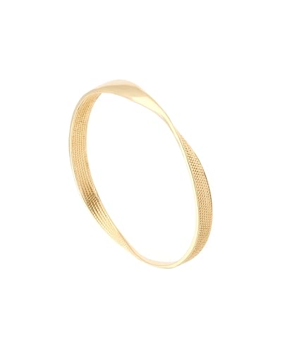 Bracelet jonc étroit Karen Millen en métal texturé torsadé chic