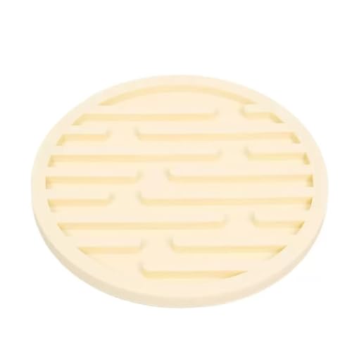 Sous-verres silicone off white anti-tache pour vaisselle