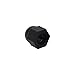 METALLIXITY Acorn Cap Nuts(M4x0.7mm) 100Pcs, Nylon Acorn Dome Cap Head Hex Nuts - for Industrial Mechanical Equipment, Black