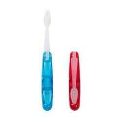 SoFresh Oral Care, Travel Soft Flossing Toothbrush Assorted Colors