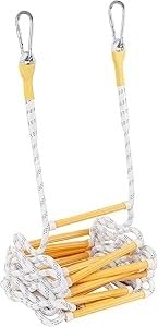 Échelle de secours portable en corde 50 mètres pour maison de 3 étages