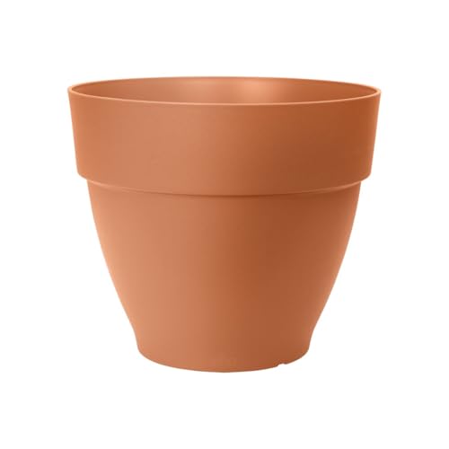 elho Vibia Campana Rund 30 - Blumentopf für Außen - Ø 29.8 x H 25.8 cm - Braun/Terra
