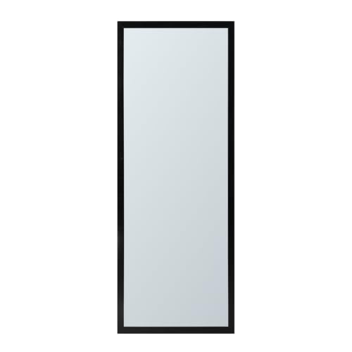 Image of Wakefit Decorative Rectangle Wall Mirror - 47 Inch | Metal Frame Wall Mirror for Living Room Bedroom Entryway Dressing Room Modern Home Decor & Gifting | Agbada Black - 18.1x47.6x2 Inch