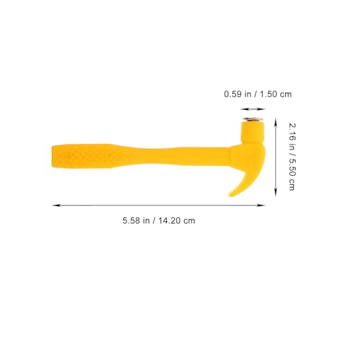 Image of TOYANDONA Simulated Small Hammer - Mini Hammer Toy Plastic with Non-Slip Handle for Kids Constructions Early Development and Activity