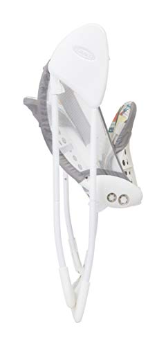 Graco Baby Delight Swing, 2-speed draagbare batterij aangedreven stoel met compacte vouw, patchwork - Afbeelding 6