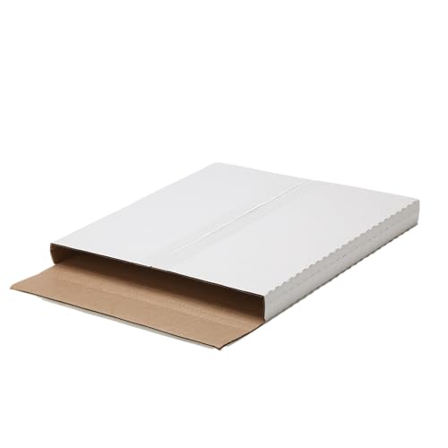 The Boxery 50 Pack &ndash; LP Strong Record Mailer Boxes | 12.5' x 12.5' x 1' | Height-Adjustable...
