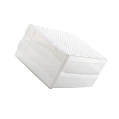 UKCOCO Supporto Per Contenitori Per Frigorifero Per Frigorifero 60 Griglie in Plastica Per Organizzatore Di Frutta E Verdura Con Maniglia