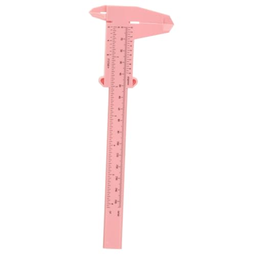 Gogogmee Regla Para Cejas 1 Unidad 150 Mm Calibrador De Cejas De Plástico Rosa Herramienta De Medición Portátil Para Maquillaje Facial