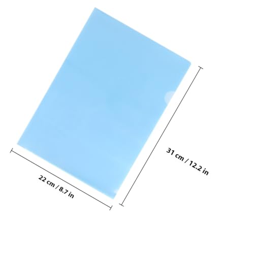 Pochettes transparentes format PP dossier fichiers rigide bleu A4