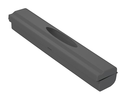 WENKO Distributeur Film Alimentaire, Distributeur Papier Aluminium, Perfect Cutter, Anthracite, 38 x 5,2 x 6,7 cm