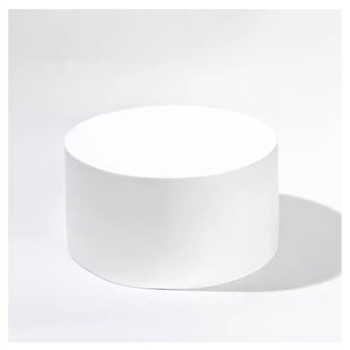 White Pedestal Display Stand for Events & Home Decor, 50x50cm Cylinder Mannequin Stand, Stylish Stage Platform for Parties, Versatile Showcase for All Occasions