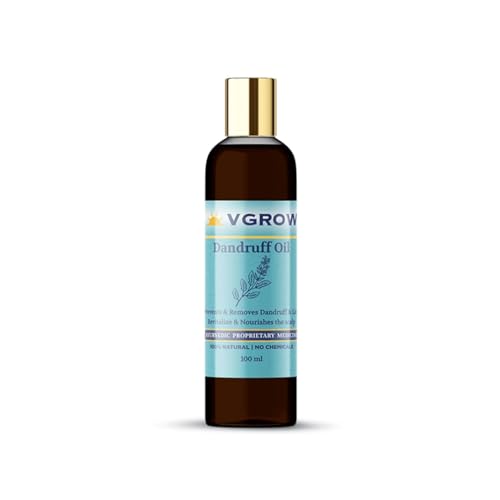 Image of VGROW Natural Dandruff Oil, Ayurvedic Hair Treatment, 100 ml