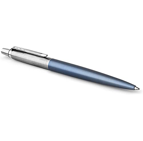 Parker Medium point Ballpoint Pen, Royal Blue and Chrome (1953191)