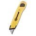 (6 Pack Value Bundle) BOS10065 Plastic Light-Duty Utility Knife w/Retractable Blade, Yellow