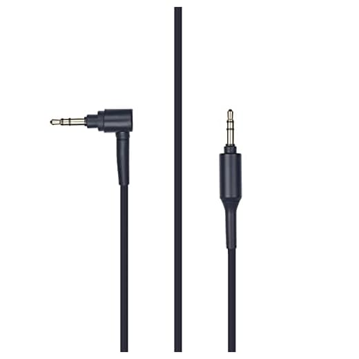 Yaowanguan ersättningsljudkabel för Sony H900N/WH-1000XM3/1000XM2/H800/950/MDR-10R/10RC/10RBT/100AAP/NC200D MDR-Z1000 hörlurar (svart, 1,5m/4,11fot)