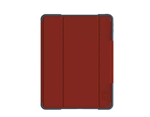 Étui iPad 10.2 MW Folio Academy rouge antichoc pour éviter les fissures d'écran de tablette