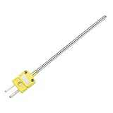MECCANIXITY K Type Thermocouple Temperature Sensor Probes, Stainless Steel -40 to 2012°F Thermocouple Probe 4x100mm for Food Processing Industry