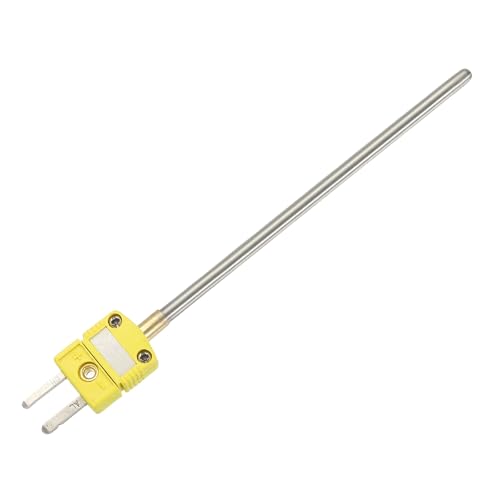 MECCANIXITY K Type Thermocouple Temperature Sensor Probes, Stainless Steel -40 to 2012°F Thermocouple Probe 4x100mm for Food Processing Industry