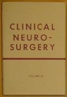 Clinical Neurosurgery Volume 42 0683020390 Book Cover