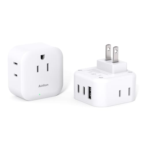 2 Pack US to Japan Plug Adapter Japan Power Travel Adpter with 3 Outlets 3 USB Ports(2 USB C) Type A Travel Power Converter Plug Adaptor for USA to Japanese China Canada Mexico Philippines Peru