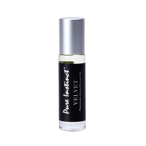 Pure Instinct VELVET Pheromone Perfume Oil Roll-On for Women – Warm, Smooth & Addictive Scent – Plum, Rose & Creamy Vanilla – Skin-Warmed, Long-Lasting Fragrance Oil – Travel Size – Net Wt. 10.2 mL