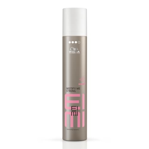 Image of Wella Professionals EIMI Mistify Me Strong Hair Spray | Hold For up to 24 hrs, Anti-Frizz & Lightweight Glossy Finish | UV & Heat Protection Spray | 300ml