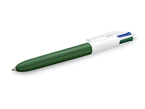 Miniatura 3 de Bic 4 Colours Wood Style Bolígrafos Retráctiles De Punta Media 1,0 Mm Con Cuerpo Efecto Madera - Pack De 5
