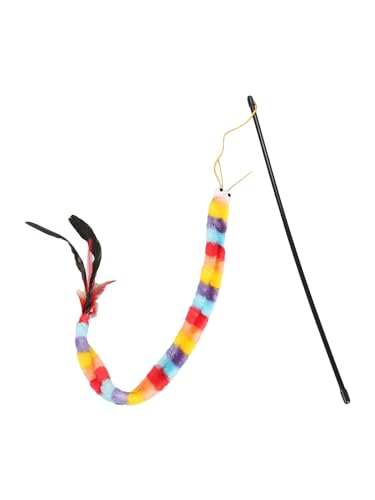 QWINEE-Cat-Wand-Toys-Cat-Interactive-Toy-Cat-Toys-for-Indoor-Cats-Interactive-Teaser-Toys-for-Kitty-Kitten-One-Size-Deep-Multicolor-One-Size QWINEE Cat Wand Toys, Cat Interactive Toy, Cat Toys for Indoor Cats, Interactive Teaser Toys for Kitty Kitten One Size Deep Multicolor One Size - Image 1