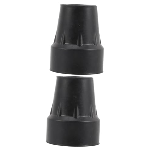 NOLITOY 2pcs Crutch Pads Trekking Pole Foot Cover Hiking Pole Protector Trekking Pole Cover Crutch End Mat Anti-Skid Crutch Foot Tip Walking Stick Pole Tips Trekking Pole Tip Replacement