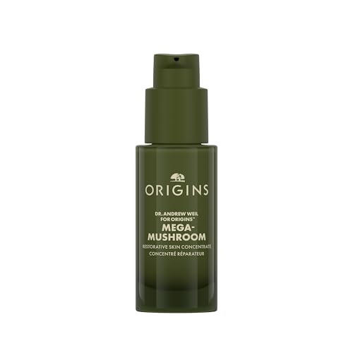 Origins Mega-Mushroom Restorative Skin Concentrate Serum | Visibly Reduces Redness & Strengthens Skin's Barrier | With Reishi Mushroom, 30 ml