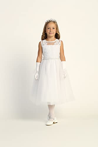 Made in USA First Communion Dress for Girls - White 1st Holy Communion Dresses - Vestidos Primera Comunion2