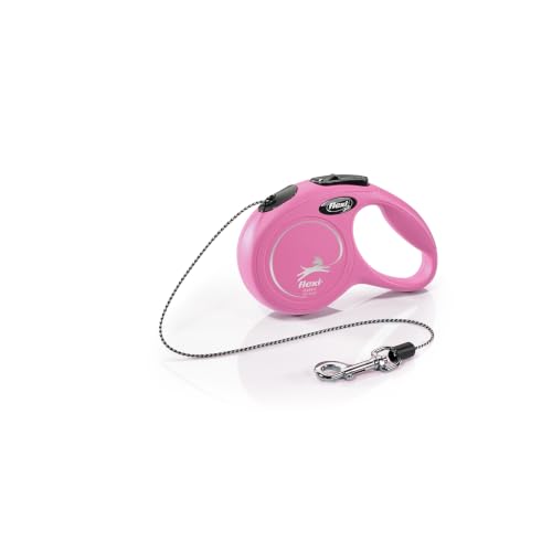 Flexi FL-3433 Guinzaglio per Gatti massimo 3 kg, 3 m, Taglia XS, Colore Rosa