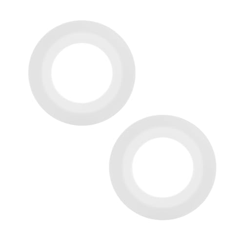 2PCS Joint Chasse d'Eau WC Compatible avec Siamp Optima 49 50, 72 mm x 45 mm Joints Valve Chasse-d'eau Rechange en silicone 34490507 (Blanc)