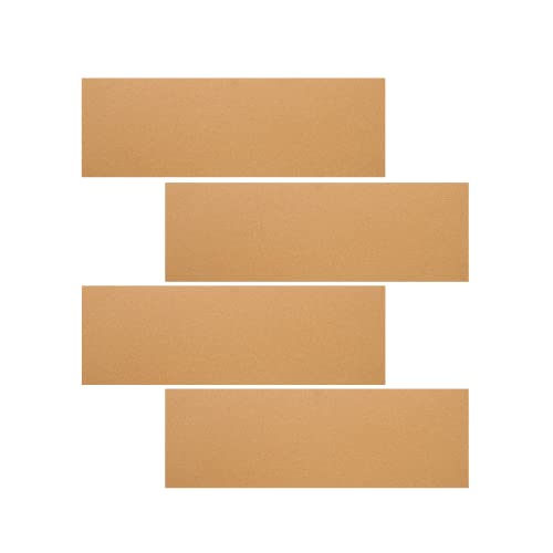 SPD UK High Density Cork Sheets/Rolls for Model Railway Crafts Modeling Set Design - 915mm x 305mm - 3mm Thick - Pack of 4 Rolls