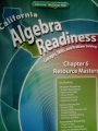 Paperback Chapter 6 - Resource Masters - ALL ANSWERS INCLUDED (California Algebra Readiness, Concepts, Skills, Book
