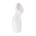HealthSmart Female Portable Urinal Bottle with Contoured Handle for Incontinence, Lightweight Shatter-Resistant Plastic, 11.5 x 4 inches, 1 Quart Capacity, Clear