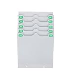 TEHAUX Flexible Attendance Cards Holder Wall-Mounted Storage Rack for Office Use Space-Saving Design with Multi-Pocket Organization for Tags and Cards Stylish Wall Organizer