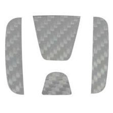 HASEPRO ( ハセ・プロ ) マジカルカーボン【ステアリングエンブレム】( ガンメタ ) ホンダ インサイト / ホンダ N-BOX / CR-Z / オデッセイ CESH2GU