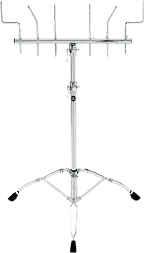 Meinl Percussion TMPS Double Braced Tripod Percussion Stand with 6 Rod Mounts, Chrome