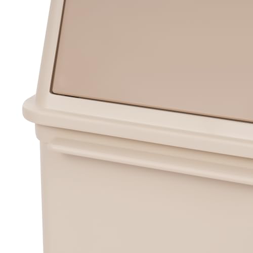 Caneca de Basura Slim 30L con Tapa Basculante Caqui miniatura 4