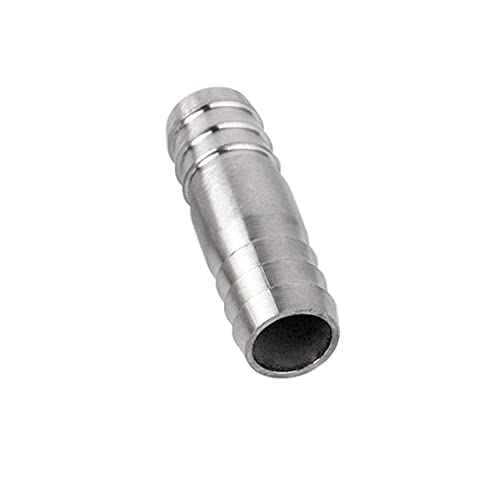 Pysrych SS12124 Stainless Steel 304 Hose Barb Fitting Union 3/4 Inch Barbed X 3/4 Inch Barbed Splicer Mender Coupler thumb #3