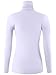 Womens Long Sleeve Turtleneck Slim Fitted Lightweight Casual Active Layer Tops Shirts White XX-Large