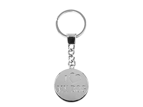 Porte-clés avec inscription « I Love My Dog - bb-Klostermann 30807 - Pendentif clé animaux chien