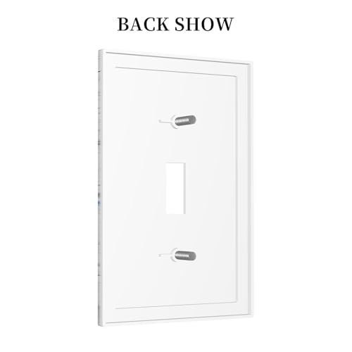 Decorative Light Switch Cover Plate Blue Flower Bottles Wood Plank 1 Gang Wall Plate Oversized Single Toggle Wall Cover Plate Jumbo Electrical Switchplate Faceplate